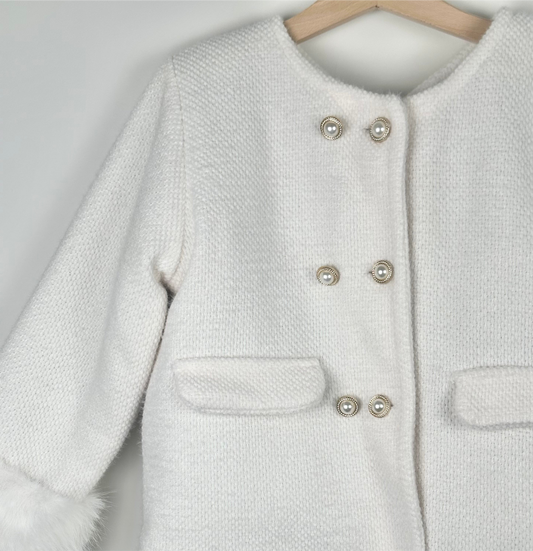 Classic White Jacket & Skirt Set - Timeless Parisian Chic