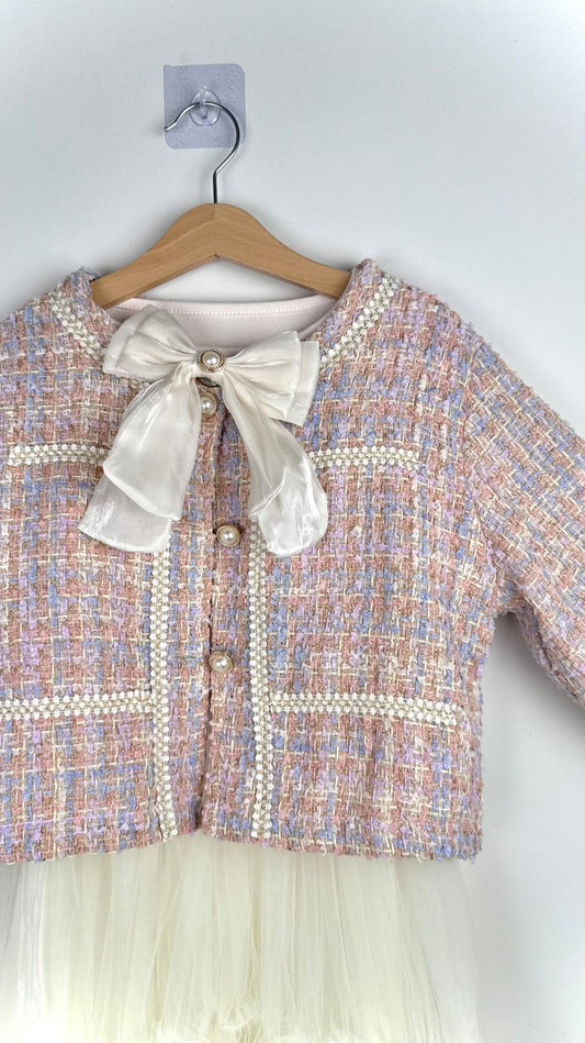 Chic Tweed Jacket & Elegant Dress Set